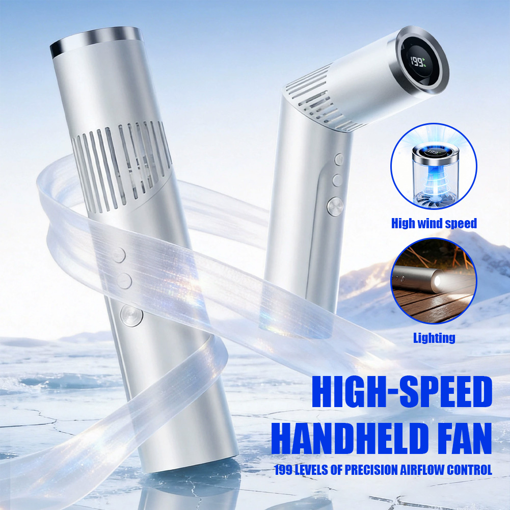 Outdoor Camping Fan - Mini-Handventilator, 20.000 U/min, bürstenloser Motor, 100