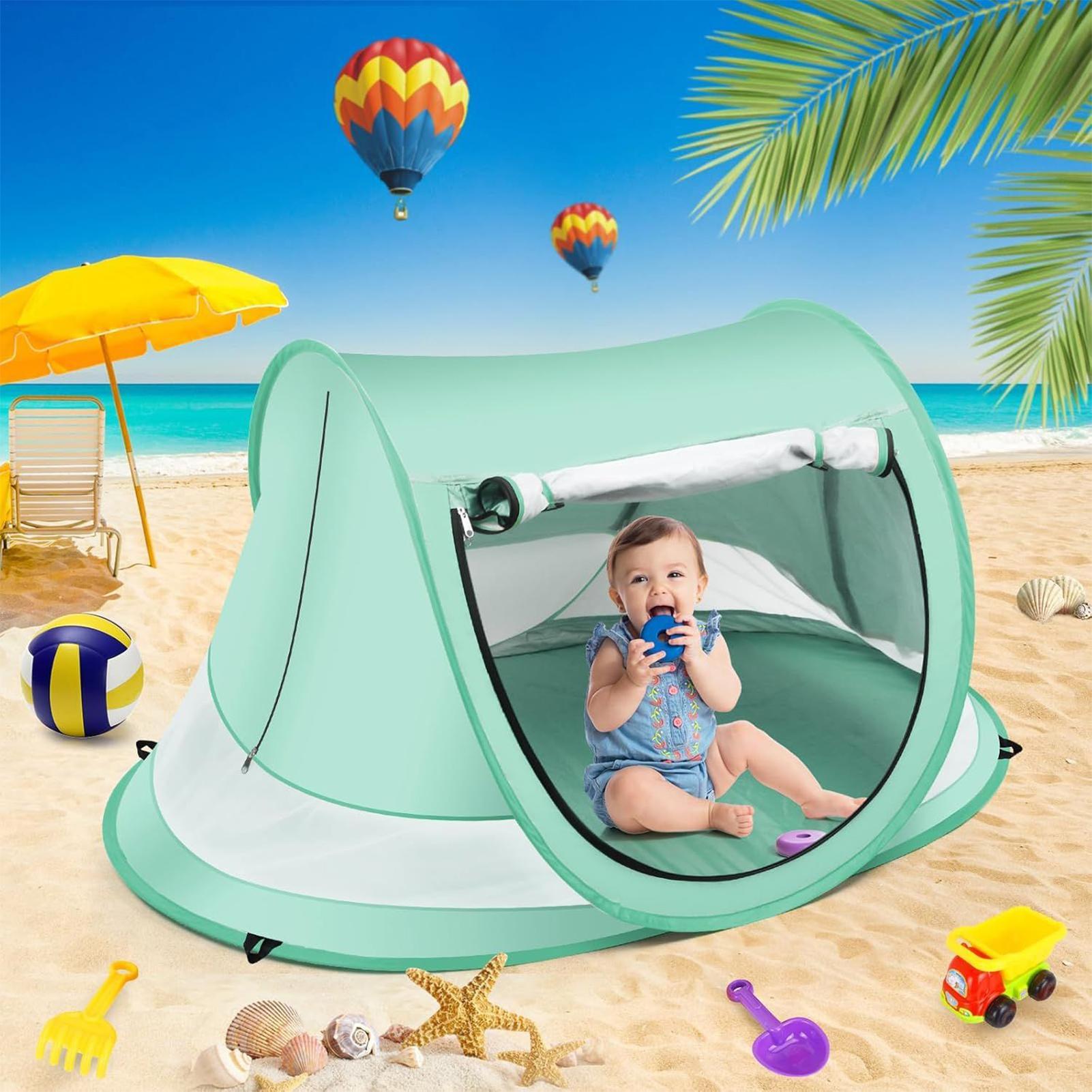 Outdoor Camping Dome - Strandzelt für Kleinkinder, UV-beständiges, faltbares Pop-Up-Kuppelzelt