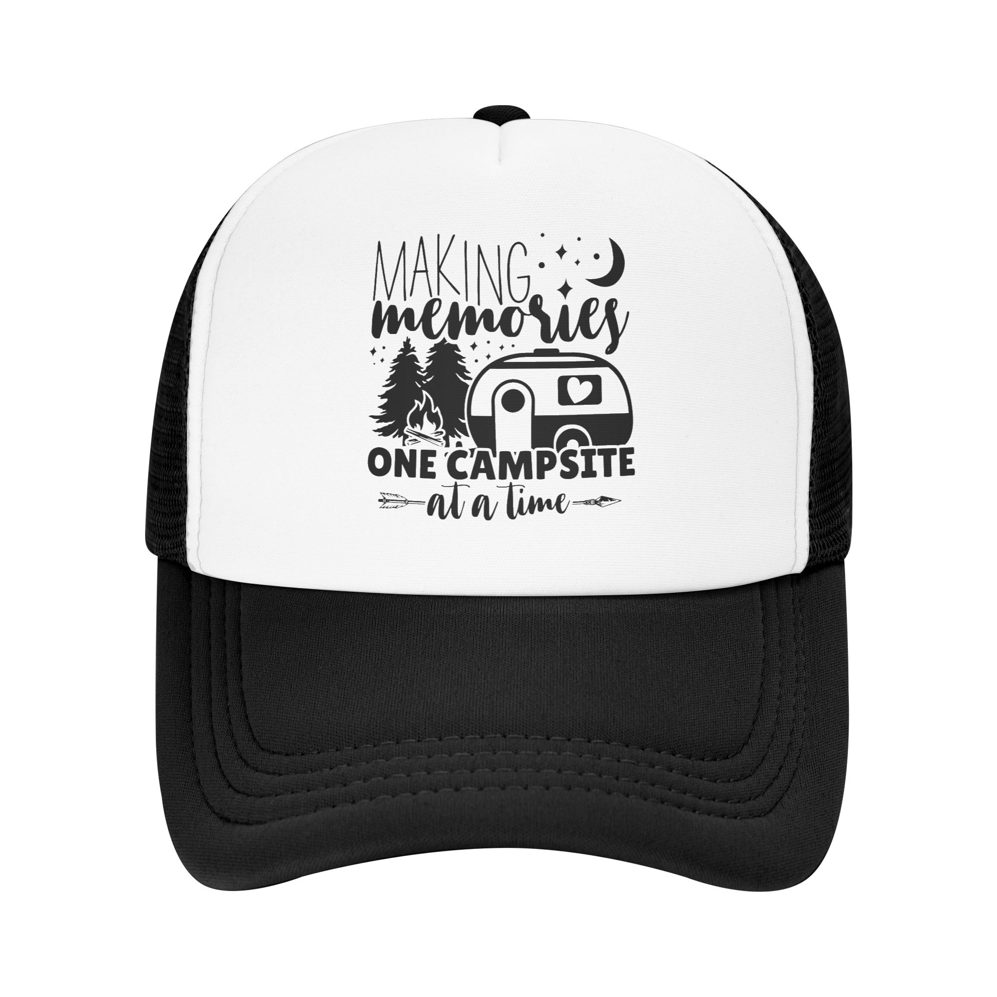 Outdoor Camping Adventures - Klassische Unisex Abenteuer-Camping Happy Camper Trucker-Mütze