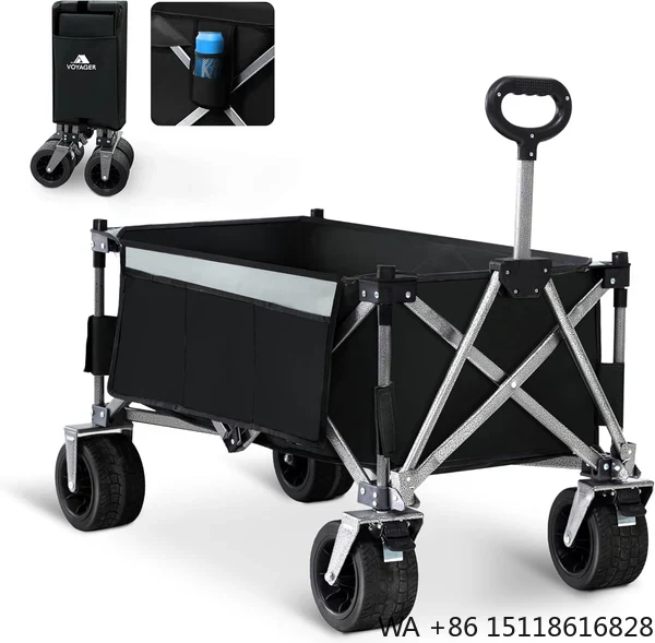 Outdoor Camping Furniture - Zusammenklappbarer Campingwagen, tragbarer, faltbarer Transportwagen mit