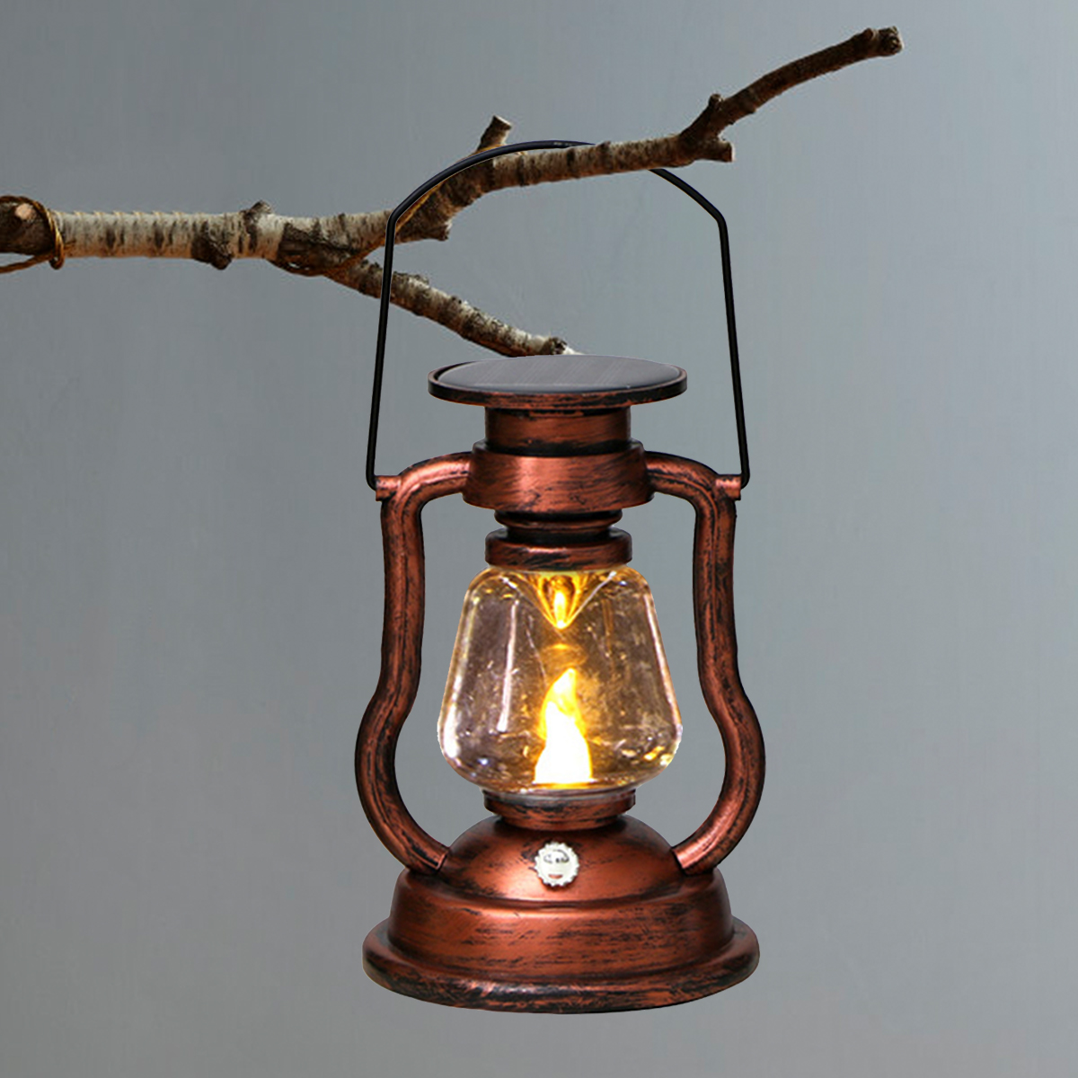 Outdoor Camping Adventure Lamp - Atmosphärisches Licht Retro LED Solarlampe Öllampe