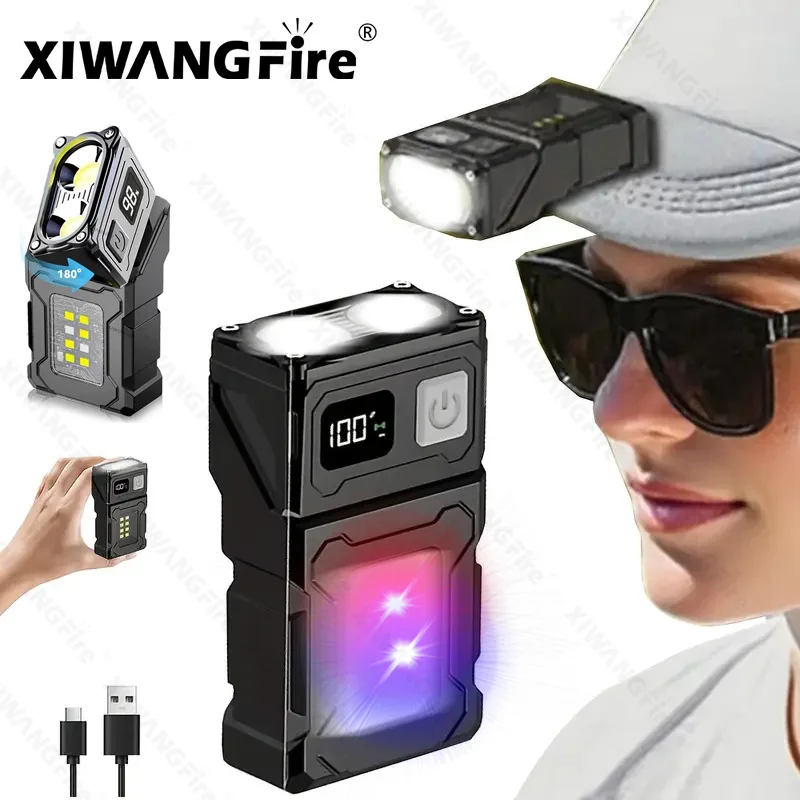 Outdoor Camping Glamping - Mini-USB-wiederaufladbare LED-Taschenlampe – tragbare superhelle Taschenlampe