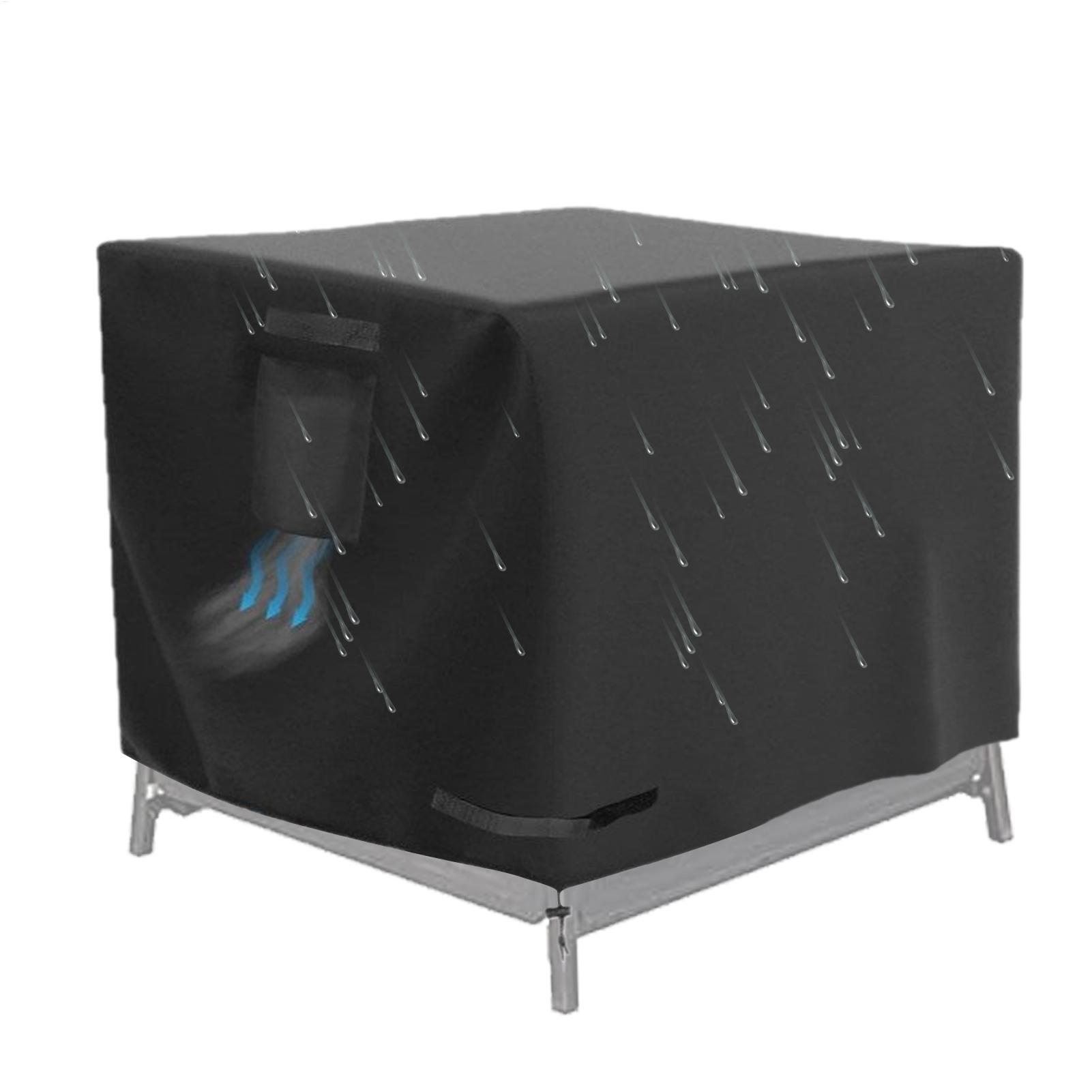 Outdoor Indoor Camping - Feuerstellen-Abdeckung, quadratisch, 76,2 cm, wasserdicht, Schild,