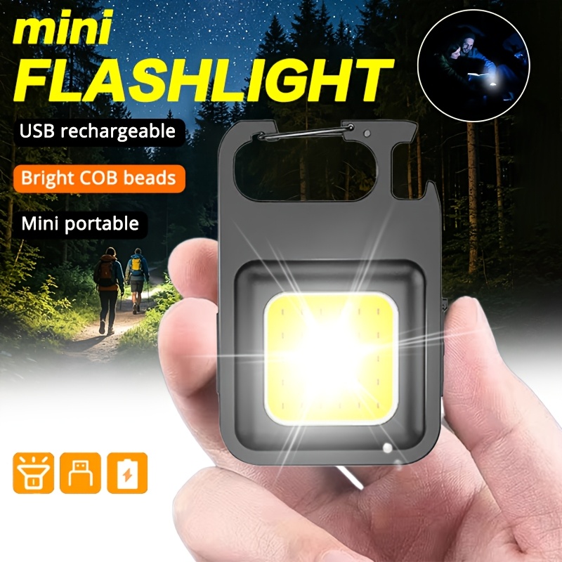 Outdoor Camping Glamping - Tragbare Schlüsselanhänger-Leuchte Mini Multifunktionale Camping-Taschenlampe USB