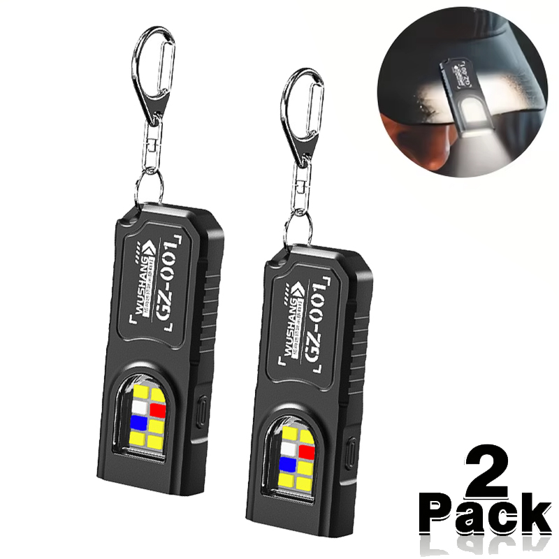 Outdoor Camping Adventure Lamp - Multifunktionale Mini COB LED Schlüsselanhänger Taschenlampe