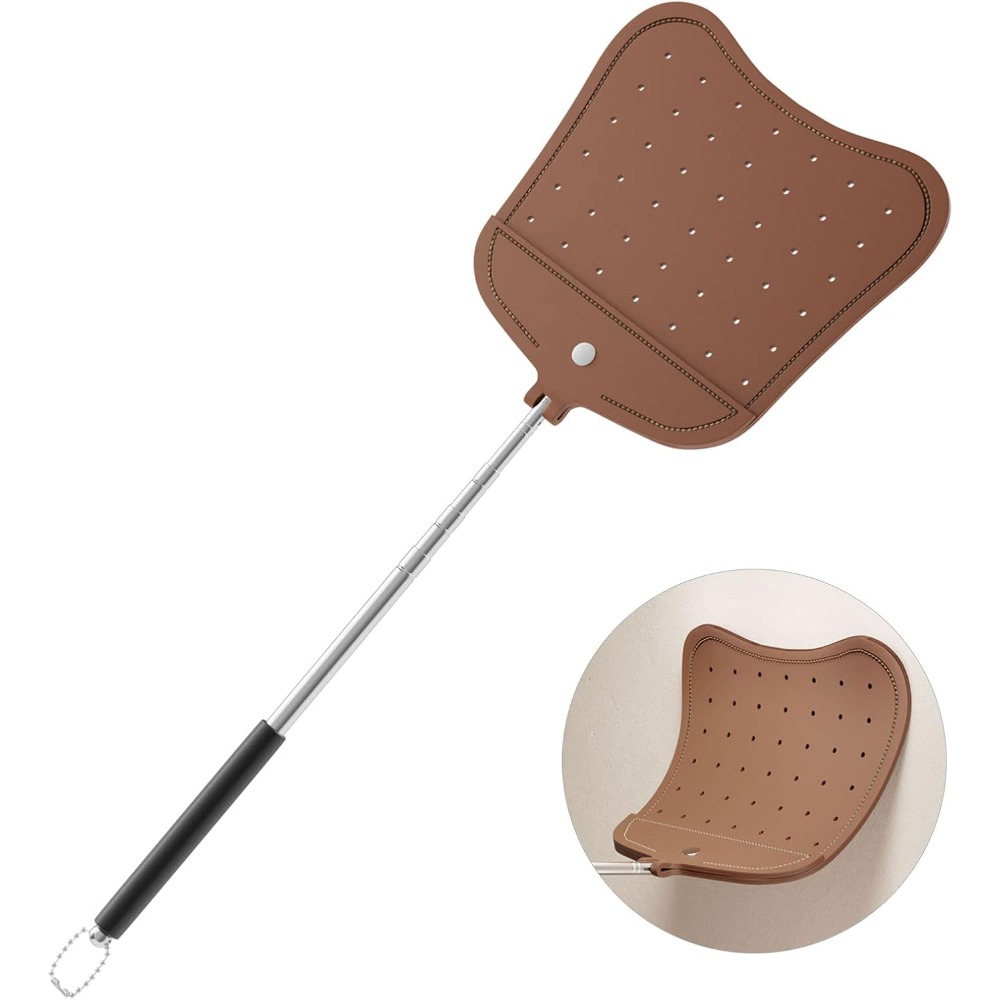 Outdoor Indoor Camping - Teleskopischer und ausziehbarer Fliegenklatscher mit flexiblem,