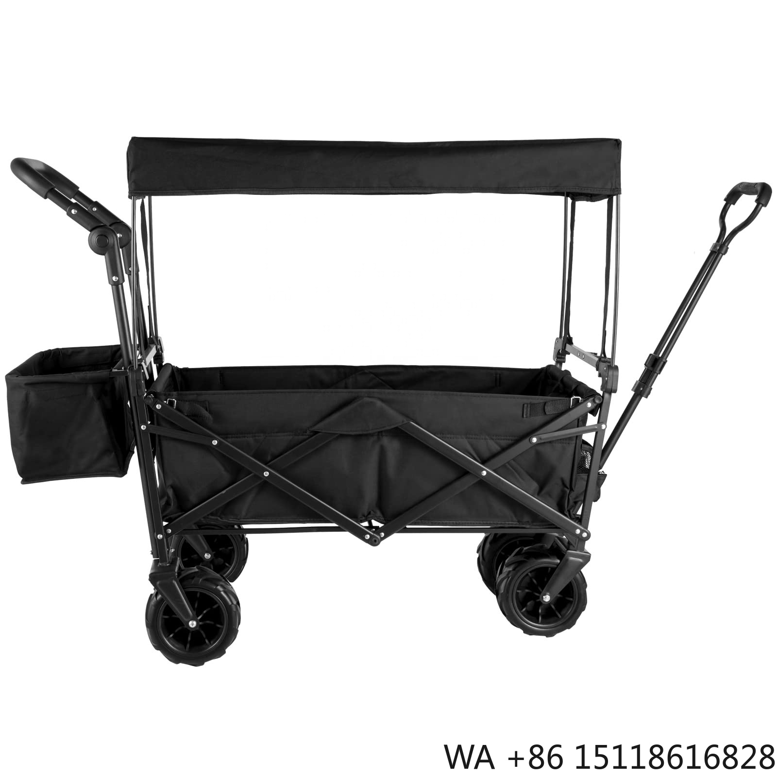Outdoor Camping Furniture - Outdoor-Camping-Klappwagen, faltbarer Transportwagen mit Sonnendach und