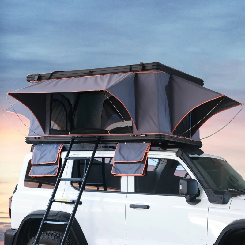 Outdoor Camping Gazebo - Aluminium 4-Personen Dachzelt Hartschalen-Campingzelt für Autos