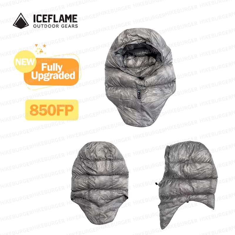 Ultralight Sleeping Bag - ICE FLAME Daunenhaube Outdoor Camping 10DNylon