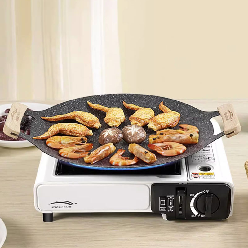 Outdoor Camping Cooking Set - ﻿ 26/30/33CM Outdoor-Camping-Grillpfanne im koreanischen Stil,