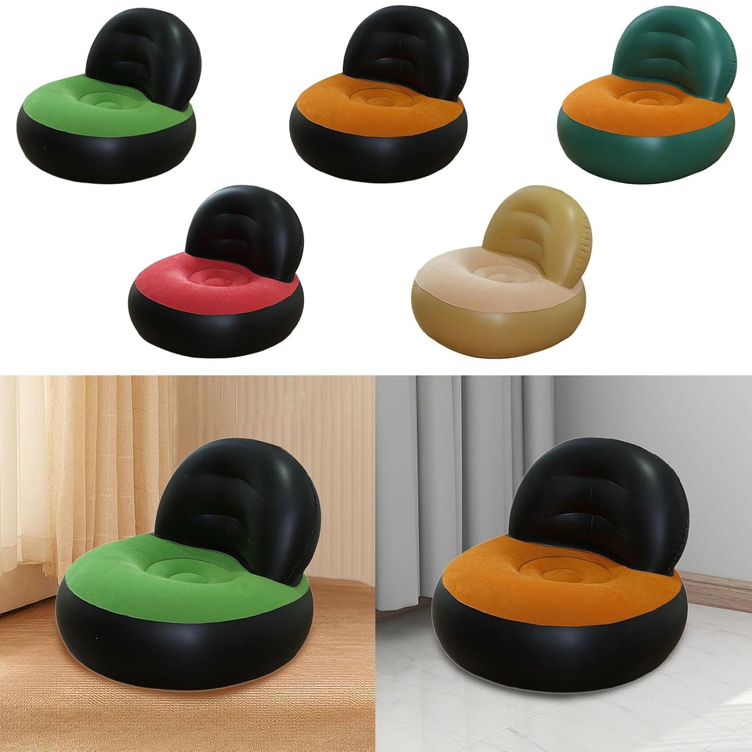 Outdoor Camping Couch - Aufblasbares Sofa, PVC, L-förmige Luftcouch für