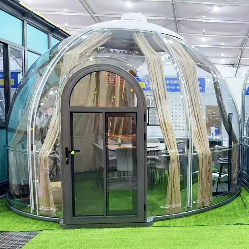 Outdoor Camping Dome - Transparentes Polycarbonat-Glamping-Kuppelhaus für Hotel-Camping und Outdoor-Übernachtungen