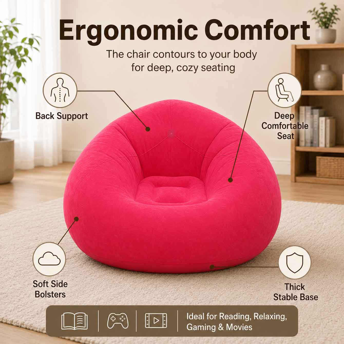 1 Stück Aufblasbarer Sitzsack  – Outdoor Camping Couch Bewertung und Preis