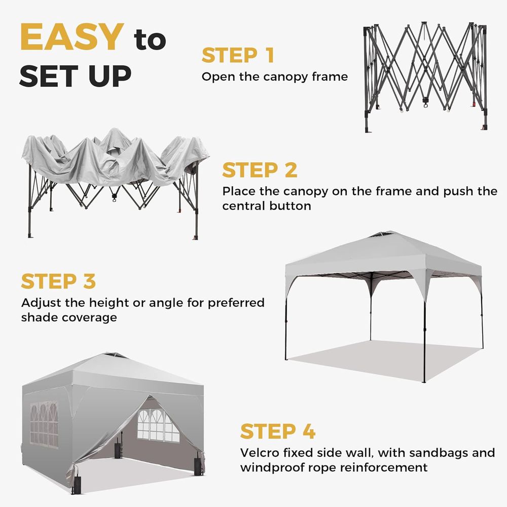 1212T Aufstellzelt mit Ein-Kli – Outdoor Camping Gazebo Bewertung und Preis