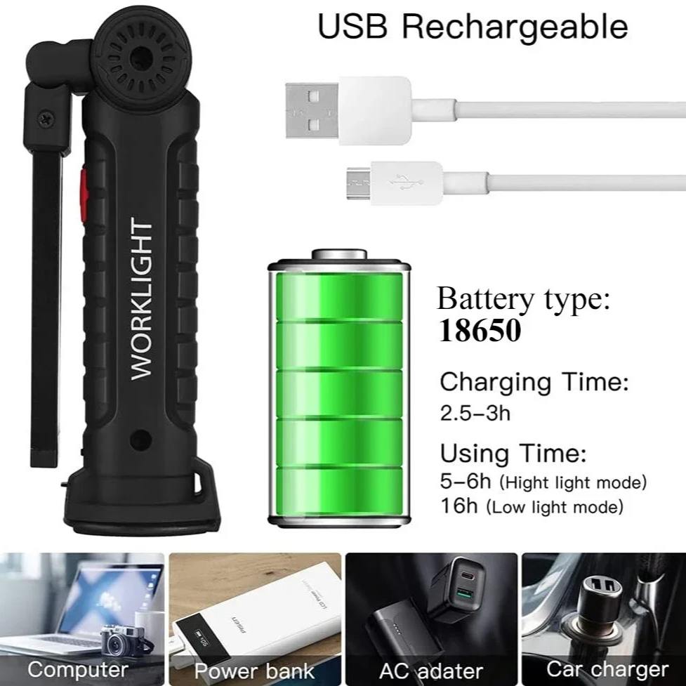 Tragbare COB-LED-Taschenlampe, – Outdoor Camping Adventure Lamp Bewertung und Preis