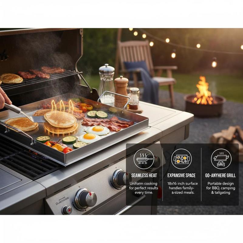 Universelle Flachgrillplatte 1 – Outdoor Camping Cooking Set Bewertung und Preis