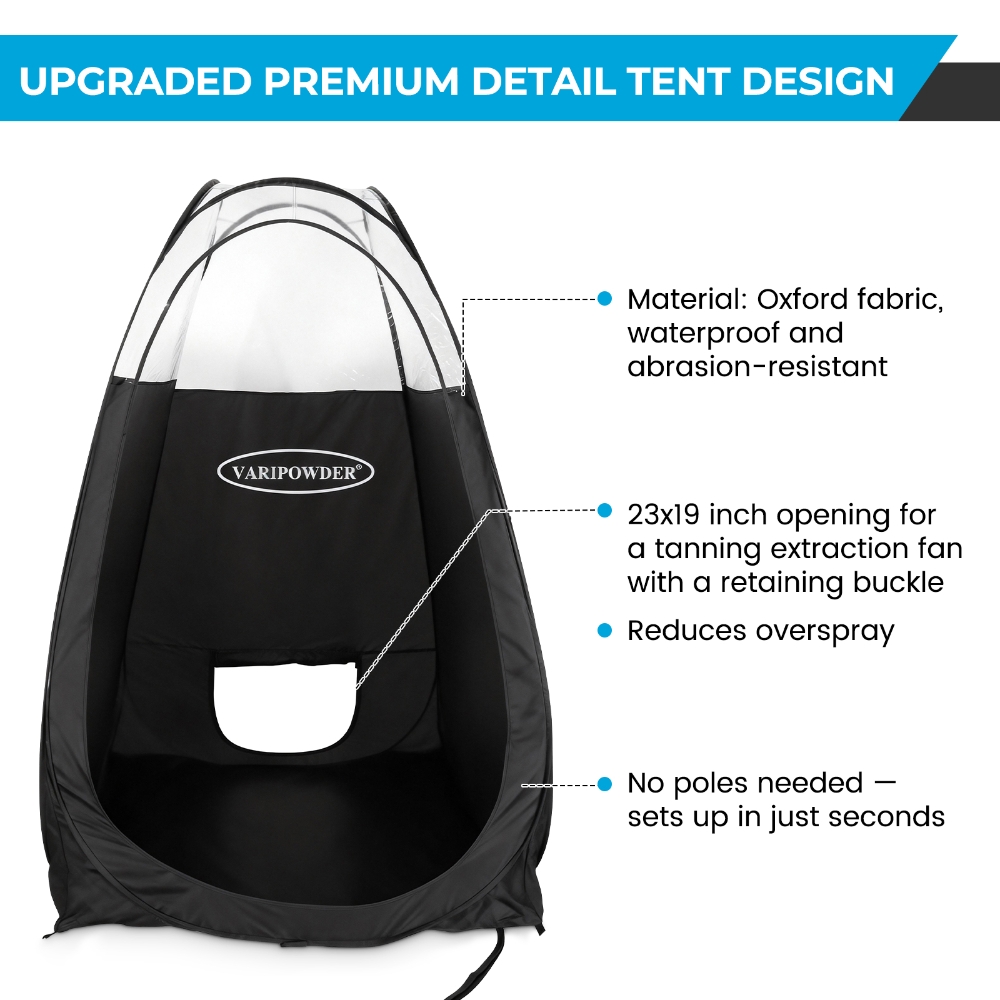 Schwarzes Spray-Tanning-Zelt,  – Outdoor Camping Automatic Quick Opening Tent Bewertung und Preis