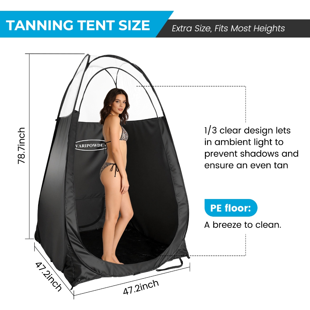 Schwarzes Spray-Tanning-Zelt,  – Outdoor Camping Automatic Quick Opening Tent Bewertung und Preis