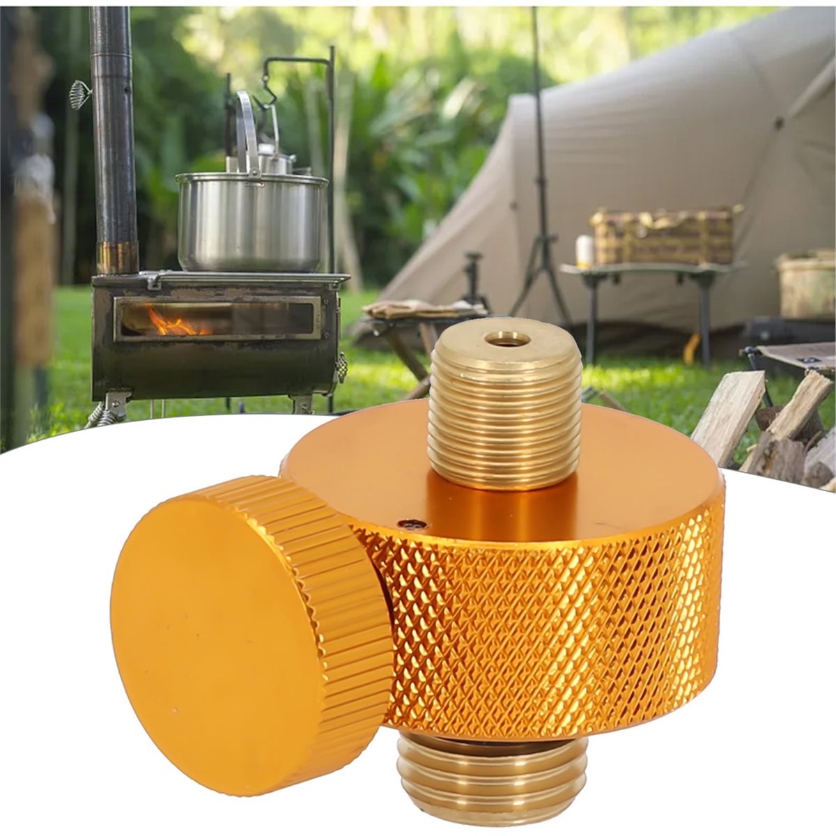 Camping-Gaskocher-Adapter mit  – Outdoor Und Camping Messe Bewertung und Preis