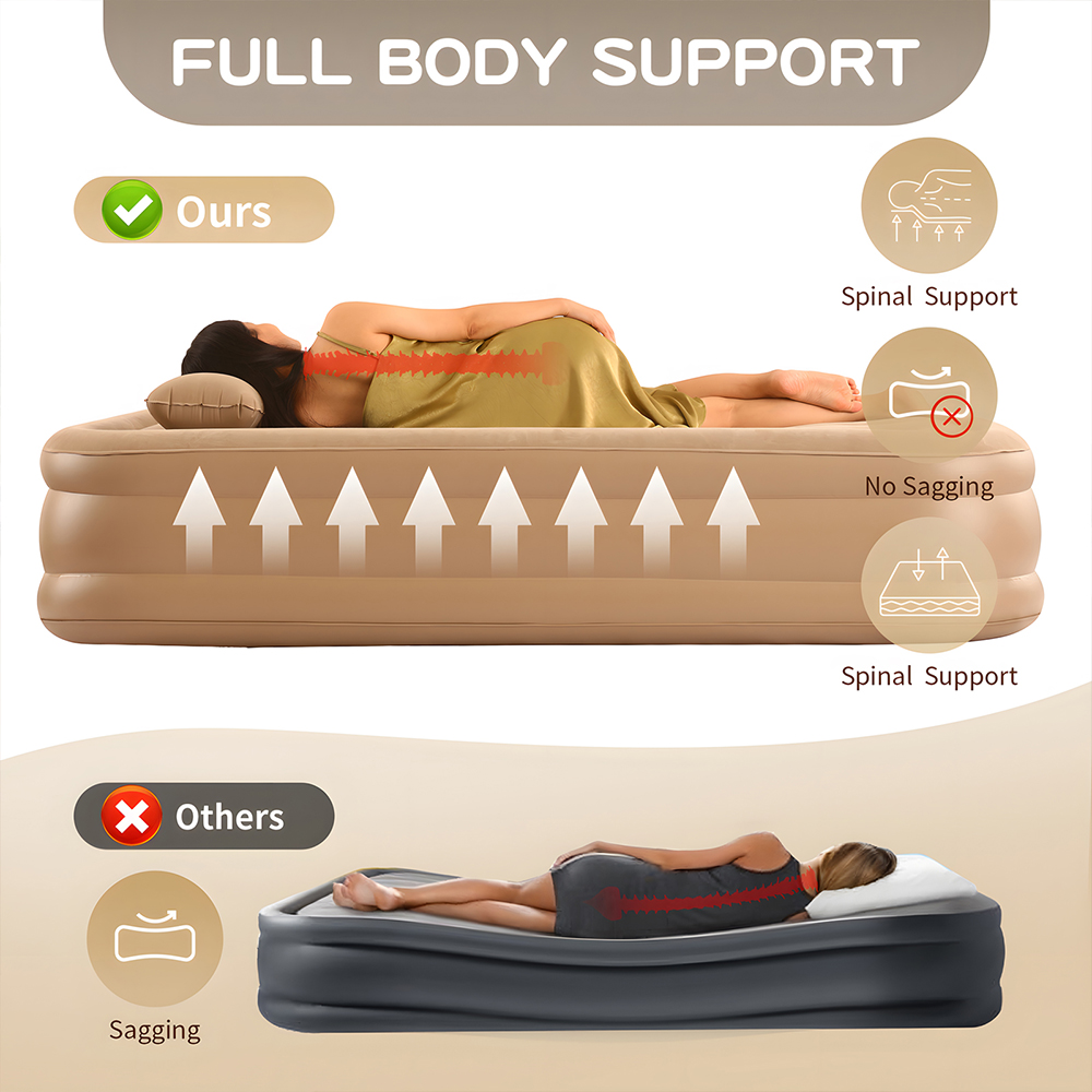 Queen-Luftmatratze mit integri – Outdoor Camping Couch Bewertung und Preis