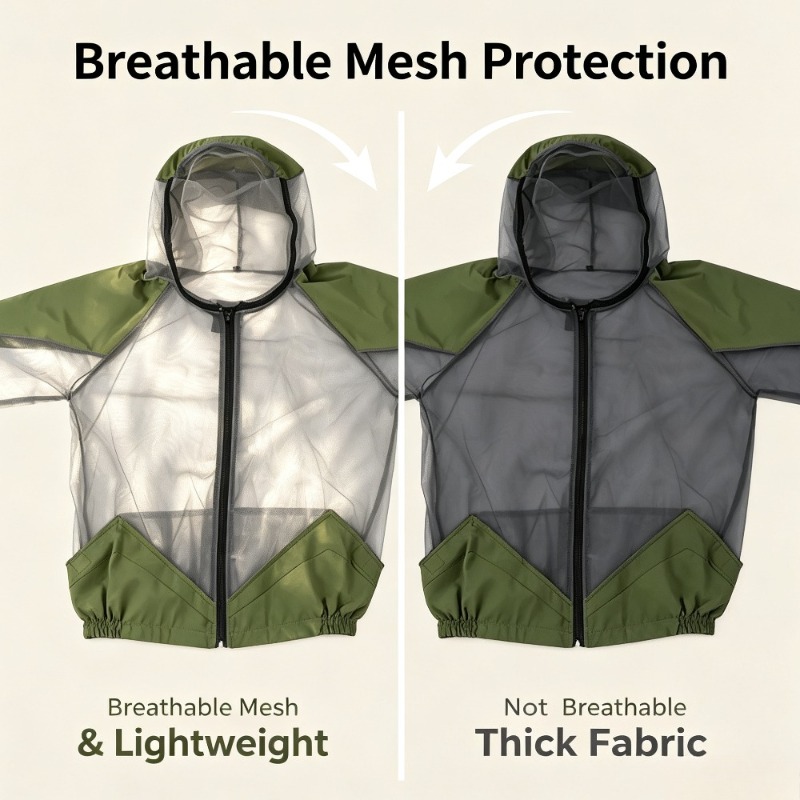 Outdoor-Mückenschutzanzug mit  – Outdoor Camping Jacket Bewertung und Preis