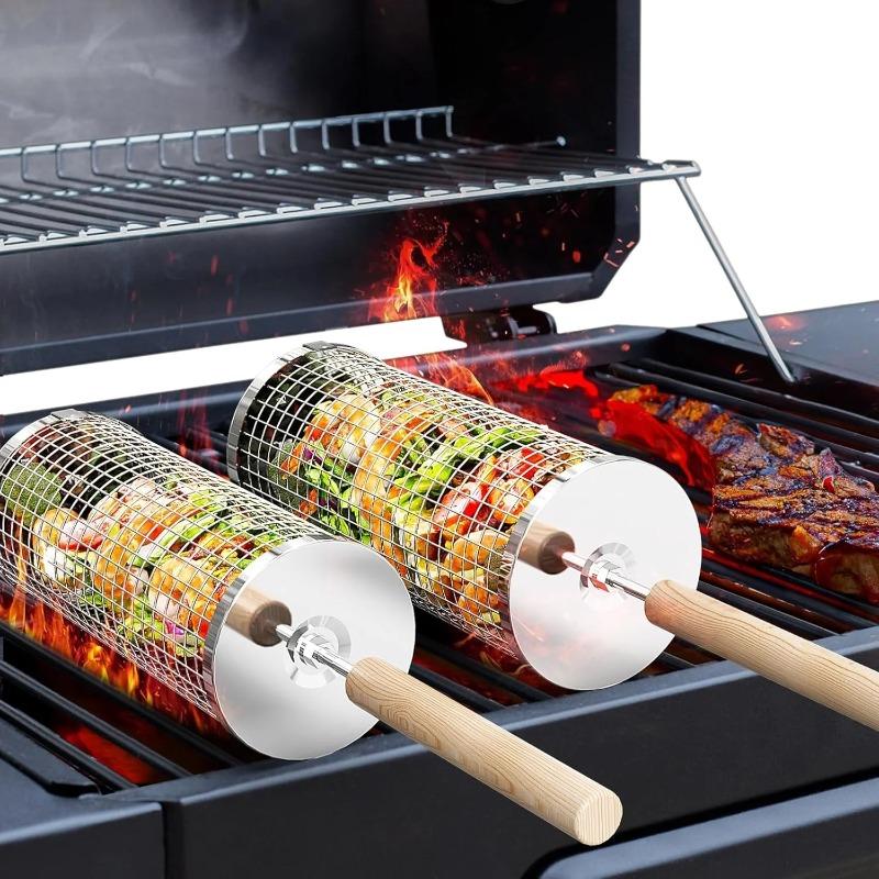 Edelstahl BBQ-Grillkorb, Runde – Outdoor Camping Cooking Set Bewertung und Preis