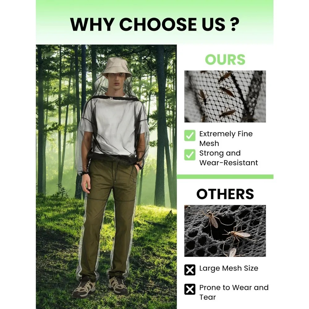 Mückenschutzanzug für den Auße – Outdoor Camping Jacket Bewertung und Preis