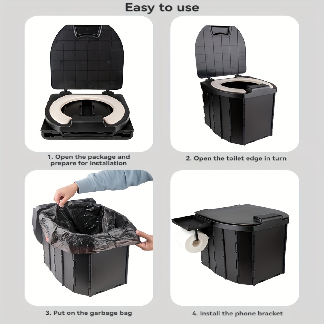 Tragbare Klapptoilette mit PU- – Outdoor Camping Floor Mat Bewertung und Preis