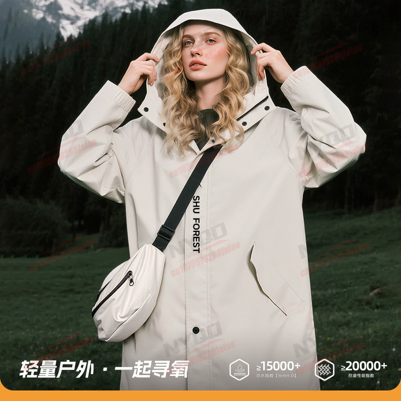 Damen Langer Regenmantel Windd – Outdoor Camping Jacket Bewertung und Preis