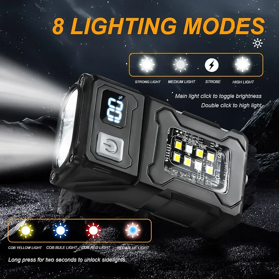 Tragbare LED-COB-Taschenlampe, – Outdoor Camping Adventure Lamp Bewertung und Preis