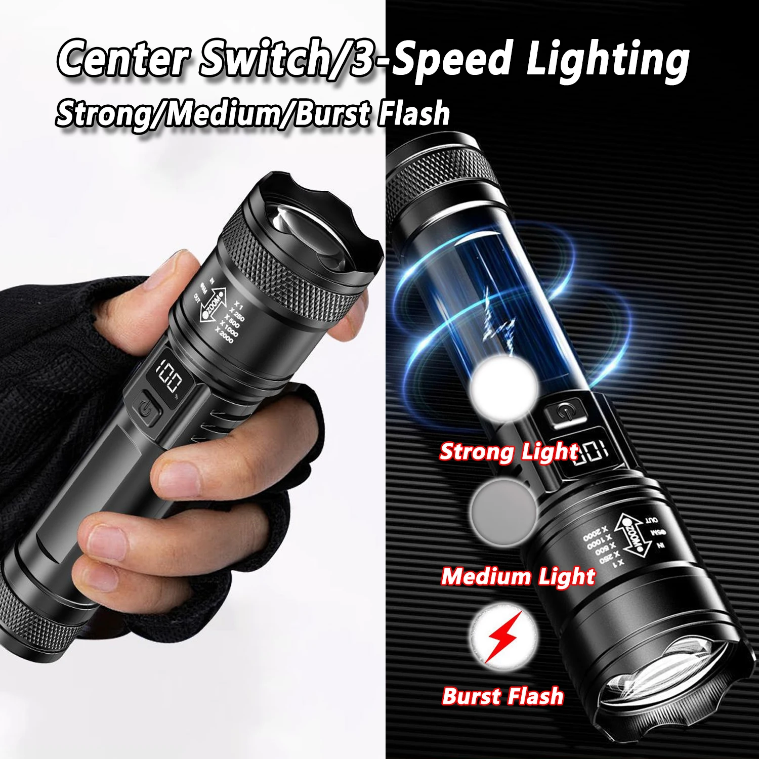 Ultrahelle LED-Taschenlampe, 2 – Outdoor Camping Glamping Bewertung und Preis