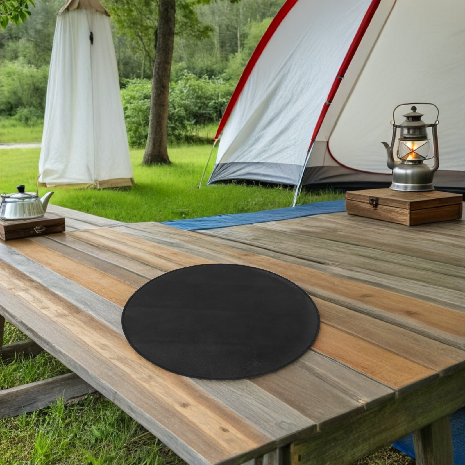 24 Zoll Runde Hitzebeständige  – Outdoor Camping Floor Mat Bewertung und Preis