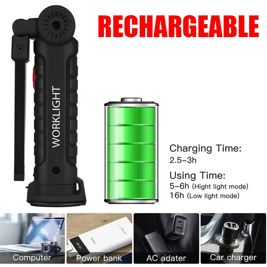 Neue tragbare COB-LED-Taschenl – Outdoor Camping Adventure Lamp Bewertung und Preis